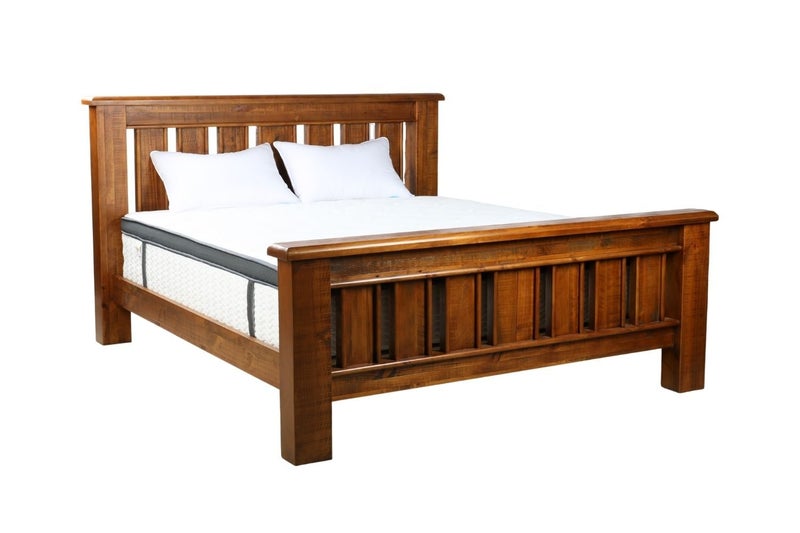 FLINDERS Bedframe (Solid Pine Wood) - Super King Carousel 1