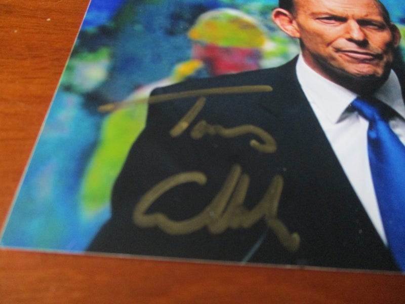 Tony Abbott "Australian Prime Minister" signed Photograph Carousel 2