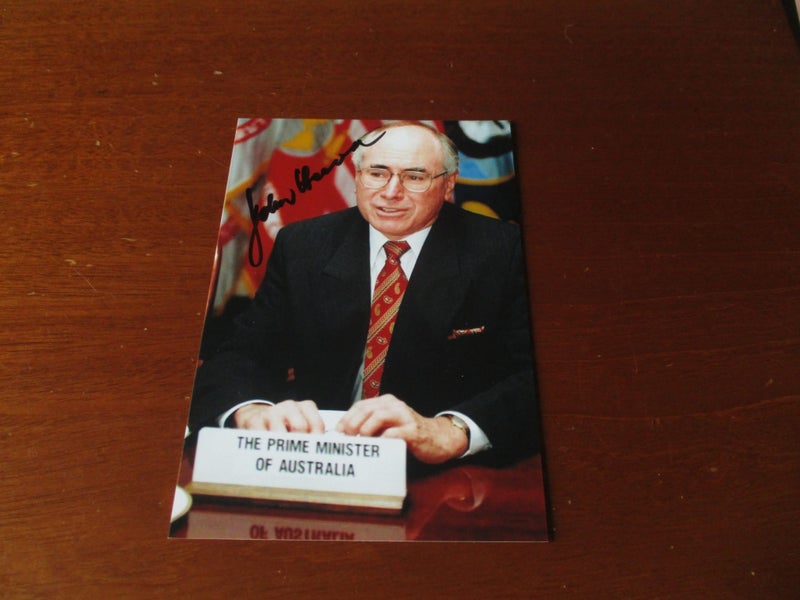 John Howard "Australian Prime Minister" signed Photograph Carousel 1
