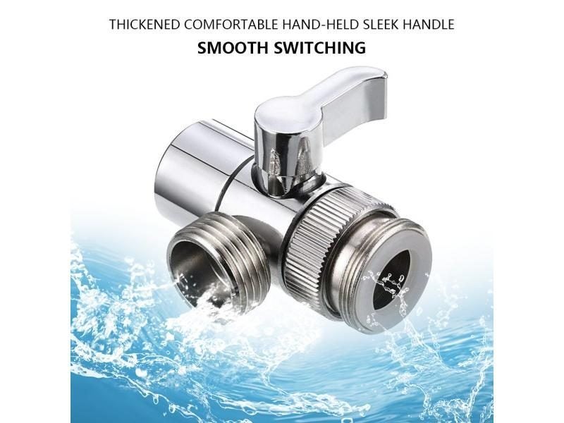3 Way Water Tap Connector Leak-Proof Faucet Diverter Valve Faucet Connector Carousel 1