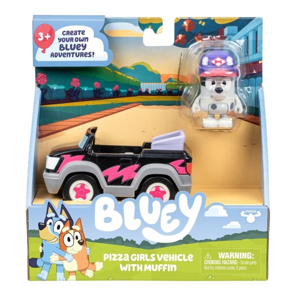 Bluey Basic Vehicle - Pizza Girls Car with Muffin Carousel 1
