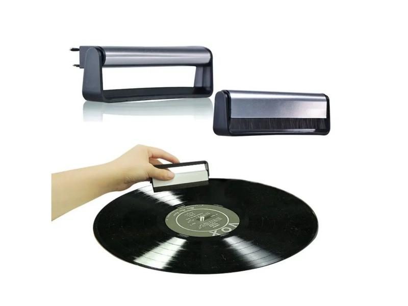 Vinyl Record Cleaning Brush Portable Anti-Static Carbon Fiber Record Brush Carousel 1
