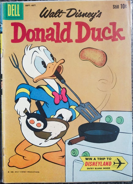 DONALD DUCK #73 (1960) CARL BARKS COVER - SILVER AGE DELL Carousel 1