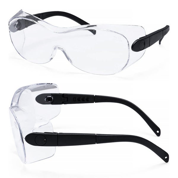 2x Portwest PS30 Over-Spectacles Work Safety Goggles Glasses Eye Protection C... Carousel 1