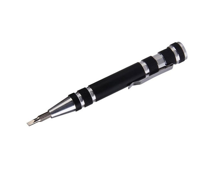 Aluminum Screwdriver Cell Phone Hand Tool Convenient 8 in 1 Set Pen Multi Rep Carousel 4