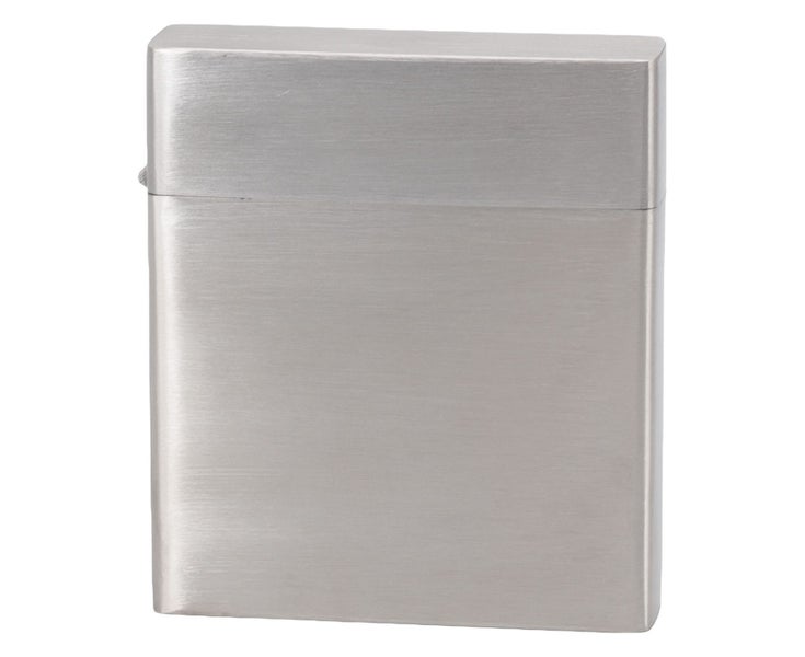 Stainless Steel Cigarette Case Holds 20 Count Cigarettes Portable Cigarette H