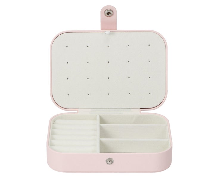 Portable Travel Jewelry Box Organizer Display Storage Case for Rings Earrings Carousel 2