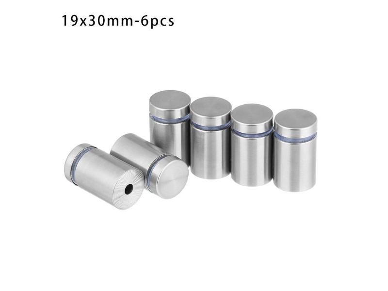4/6/10Pcs Stainless Steel Glass Fasteners Acrylic Advertisement Standoffs Pin Carousel 1