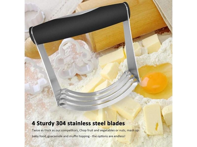 WALFOS Dough Blender Multi-Purpose Pastry Cutter Heavy Duty Stainless Steel And Carousel 1