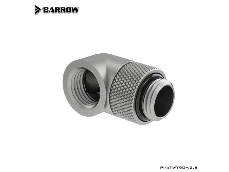 Barrow PC Water Cooling Rotary Fittings Tube Connector Sliding Tubing 90 Degree Carousel 1