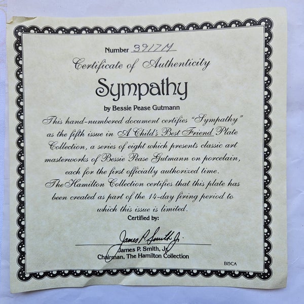 MASTERWORKS OF BESSIE PEASE GUTMANN ON PORCELAIN PLATE " IN DISGRACE" SUBJECT64525101222785112