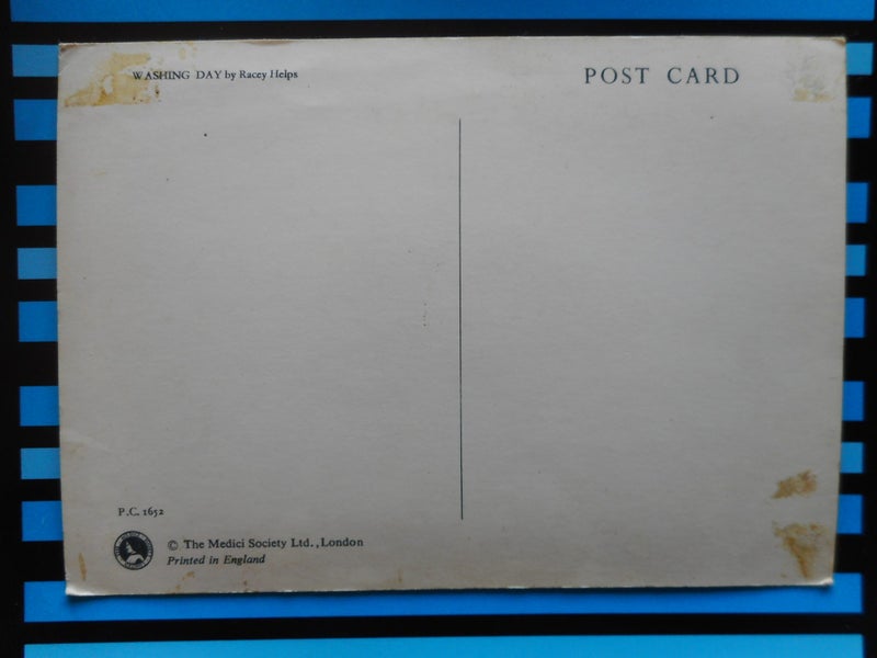 "Washing Day" by Racey Helps Postcard damaged Carousel 2