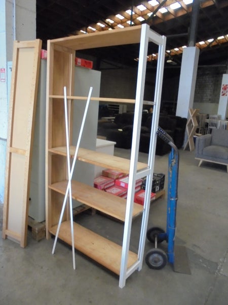 Lundia shelving-2 bays 1830x900x292mm 5 levels Carousel 1