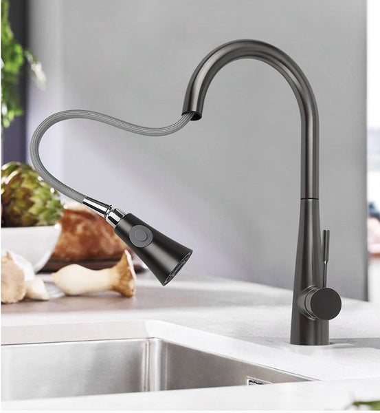 Kitchen Sink Mixer - Round Series Gun Metal C1087 Carousel 1