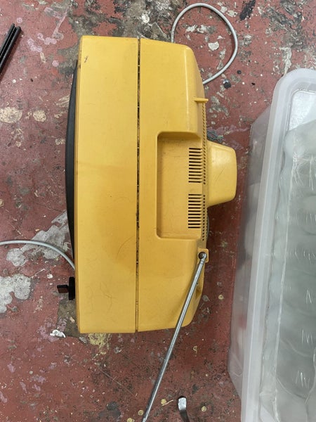 Vintage Philips Portable TV – Retro Yellow – Collectors / Prop Carousel 2
