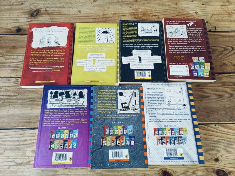 Books - Diary of a Wimpy Kid x 4 - By Jeff Kinney Carousel 2