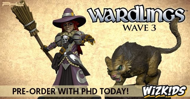 WizKids Wardlings RPG Figures Girl Witch & Witchs Cat64450939207425110