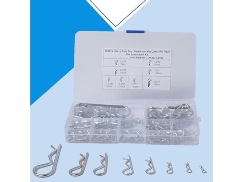 100 Pcs R Type Spring Cotter Pin M1 M1.2 M1.5 M1.8 M2 M2.5 Car Heavy Duty Split Carousel 1