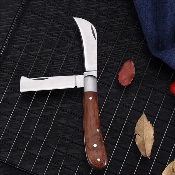 Garden Grafting Knife Stainless Steel Mushroom Electrician Folding Pocket Knife Carousel 1