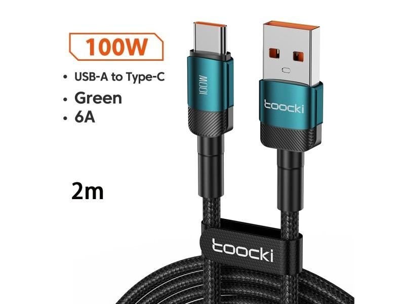 Toocki 6A USB To Type C Cable For Huawei Xiaomi PD 100W Fast Charging Charger Carousel 1