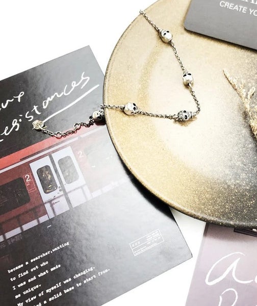 925 Sterling Silver Exquisite Feminine Skulls Bracelets Rebel For Women Carousel 5