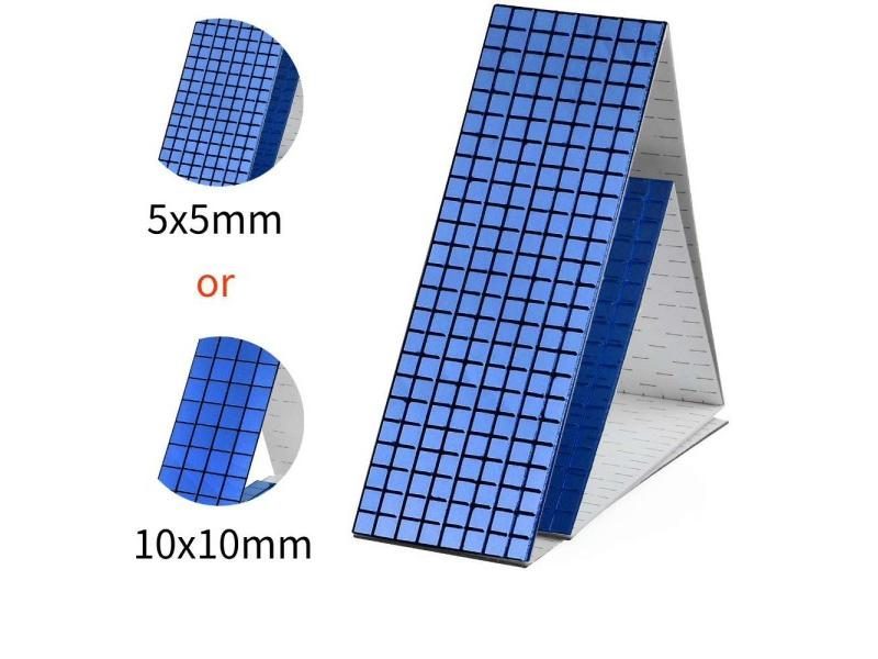 4x60cm Self-Adhesive Real Glass Craft Stickers Reflective Glass Tape Mirror Carousel 1