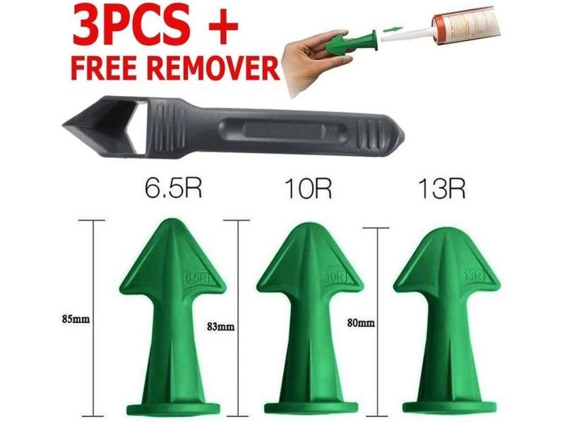 4PCS Caulk Nozzle Applicator Caulking Finisher Glue Silicone Sealant Finishing Carousel 1