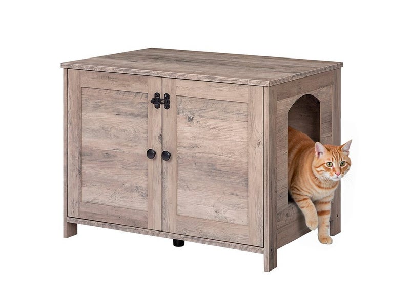 Enclosed Cat Litter Box Cabinet Furniture Carousel 2