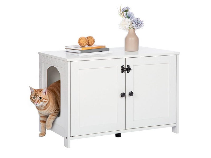 Enclosed Cat Litter Box Cabinet Furniture Carousel 1