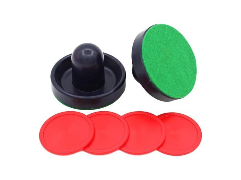 1 Set Mini Air Hockey Pushers And Air Hockey Pucks Slider Pusher Goalies Air Carousel 1