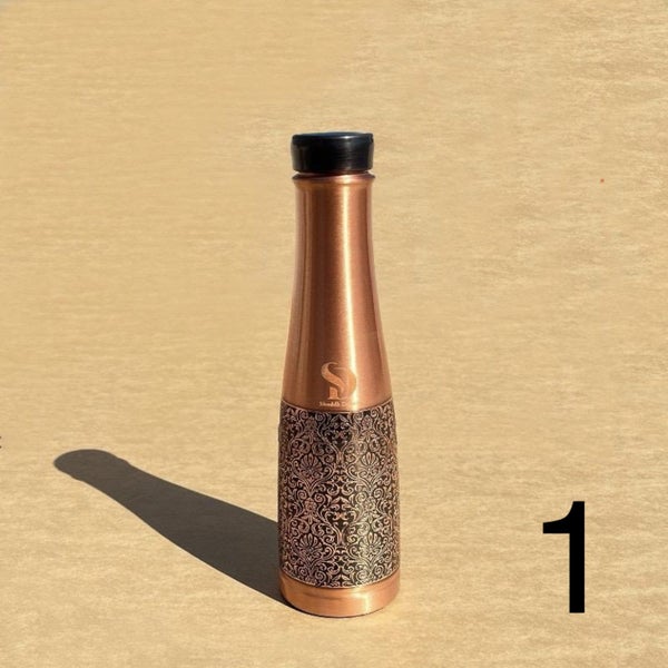 100% Pure Copper Water Bottle – Ayurvedic | Eco-Friendly | Leakproof Carousel 1