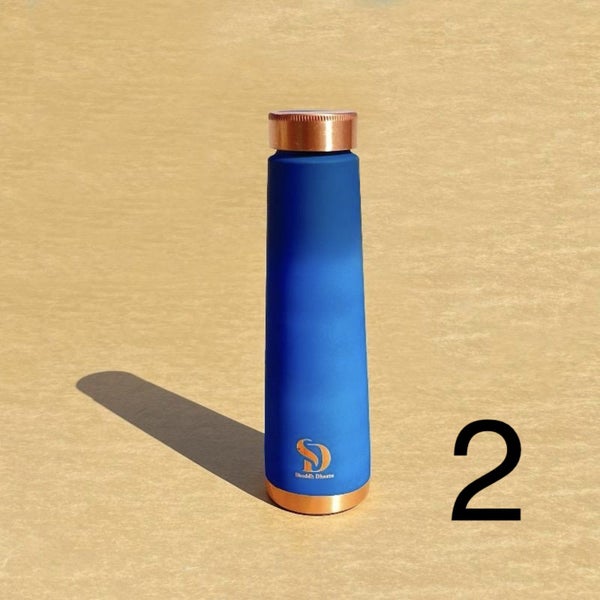 100% Pure Copper Water Bottle – Ayurvedic | Eco-Friendly | Leakproof Carousel 2