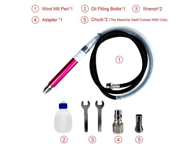High-Speed Air Micro Die Grinder Kits Mini Pencil Polishing Engraving Wood Carousel 1