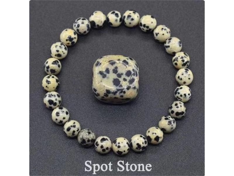 8MM Natural Epidote Zoisite Stone Bead Bracelet Homme Quartz Lava Tiger Eye Carousel 1