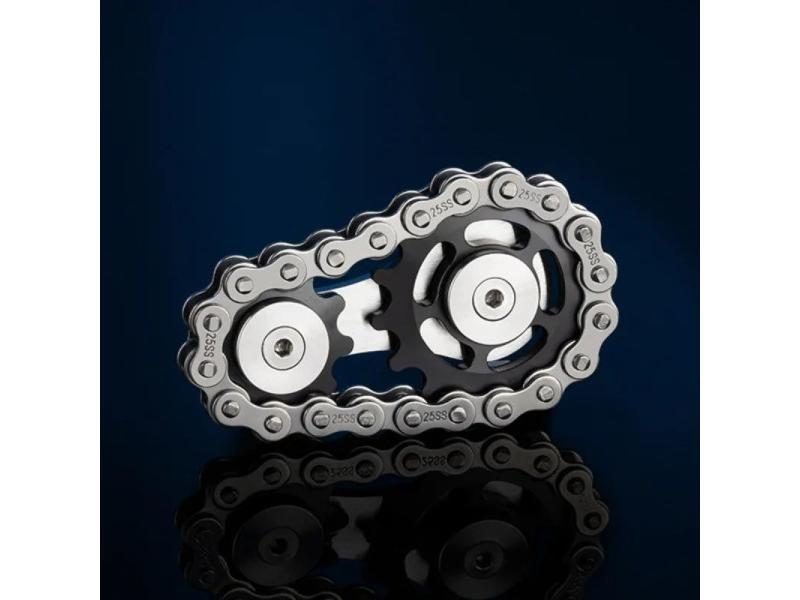 Metal Hand Spinner Chain Gear Metal Fidget Spinner Adult EDC Fidget Toys Focus Carousel 1