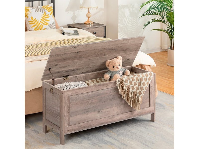 Blanket Storage Box Toy Box Oak Large Carousel 1