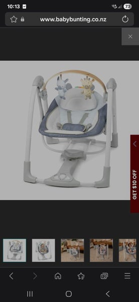Ingenuity Chambray Baby Swing Carousel 1