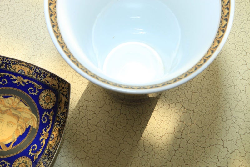 Versace Medusa Blue Rosenthal Vase Carousel 2