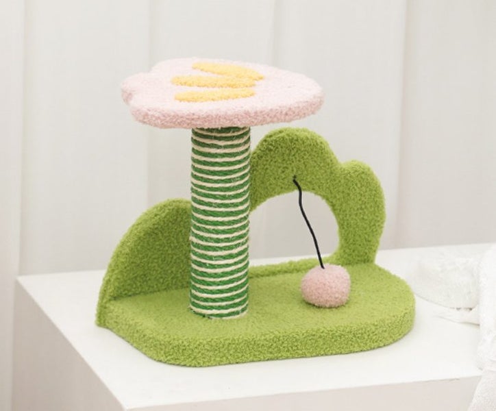 Cat Kitten Sisal Scratch Post Toy Carousel 2