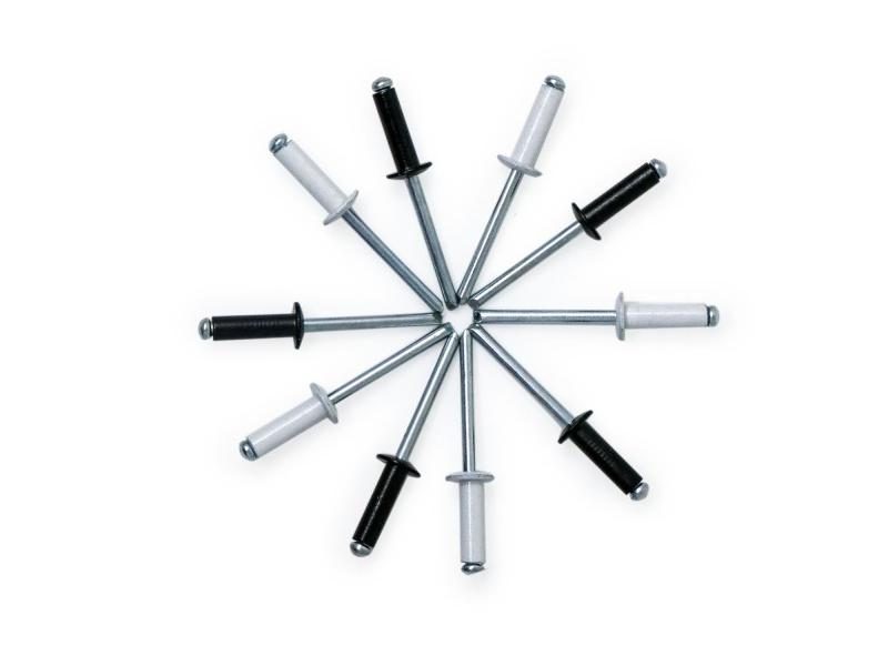 Black Aluminum Blind Rivets 50PCS 4.8 X 16mm Pop Rivets For Metal White Blind Carousel 1