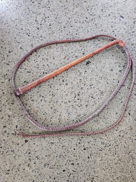 2 X VINTAGE LEATHER STOCK WHIPS Carousel 2
