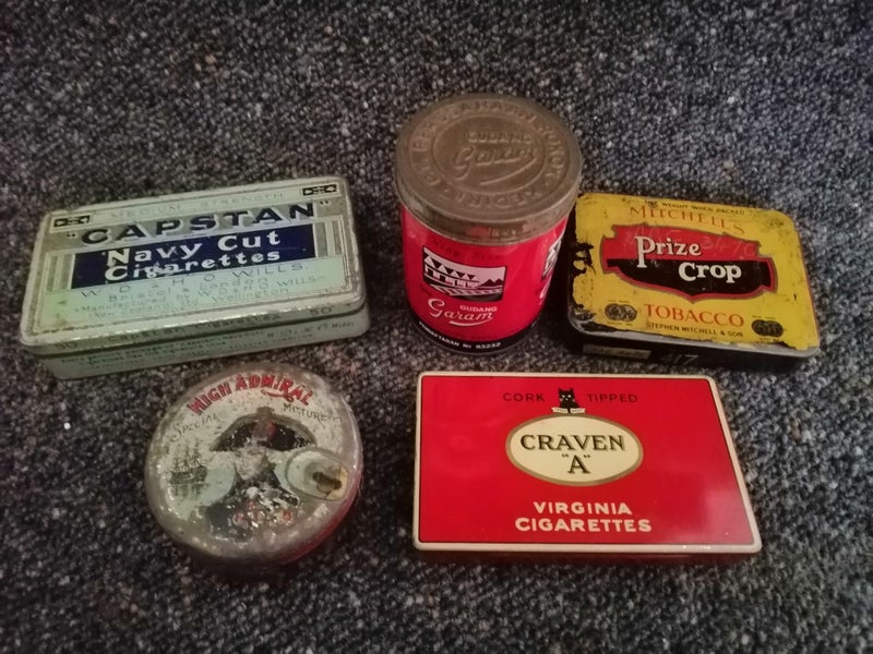 Cigarette Tins x 5 Carousel 1