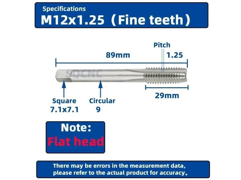 ExactBit Right Hand Thread Tap HSS Machine Plug Tap Metric Screw Tap Drill Carousel 1