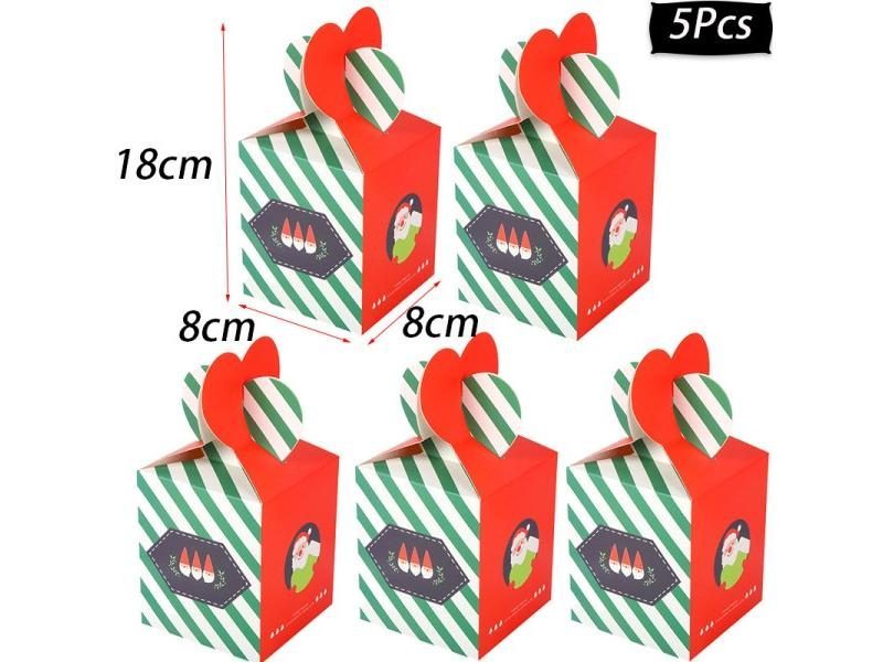 Various Size Christmas Gift Boxes Kraft Paper/Plastic Candy Cookies Snack Boxes Carousel 1