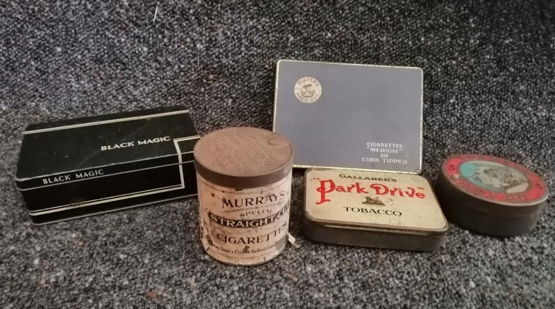 Cigarette Tins x 5 Carousel 1