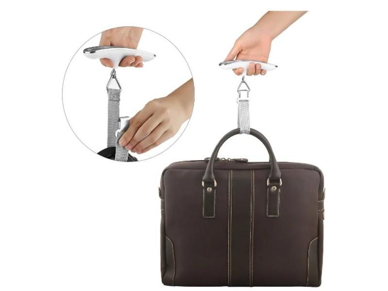 Portable Electronic Scale Digital LCD Hanging Scale 110lb/50kg Luggage Suitcase Carousel 1