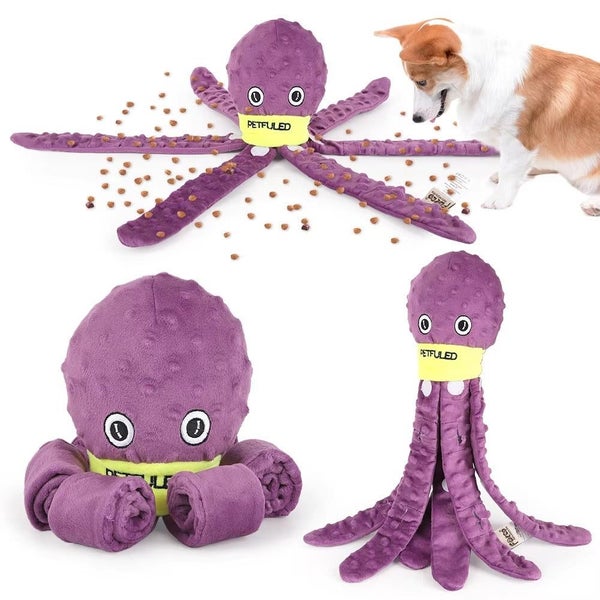 Dog Snuffle Toy Octopus Puzzle Game for Slow Feeding and Enrichment Carousel 2