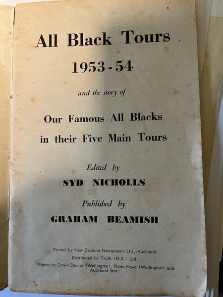 ALL BLACKS TOURS - 1953-54 Carousel 2