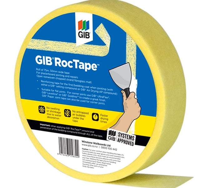 GIB Roctape 50mm Non-Woven Fiberglass Matt Tape Carousel 1