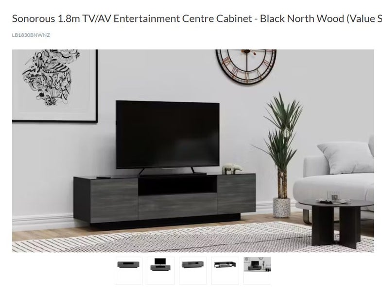 Sonorous 1800mm TV/AV Cabinet – Suits up to 82” TV Carousel 6